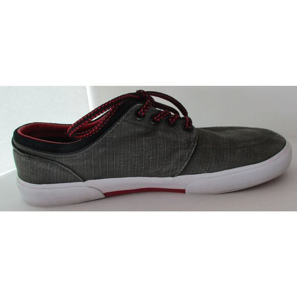 Ralph Lauren Polo Men's Faxon Gray Canvas Lace Sneakers Size 10.5D - Picture 8 of 10